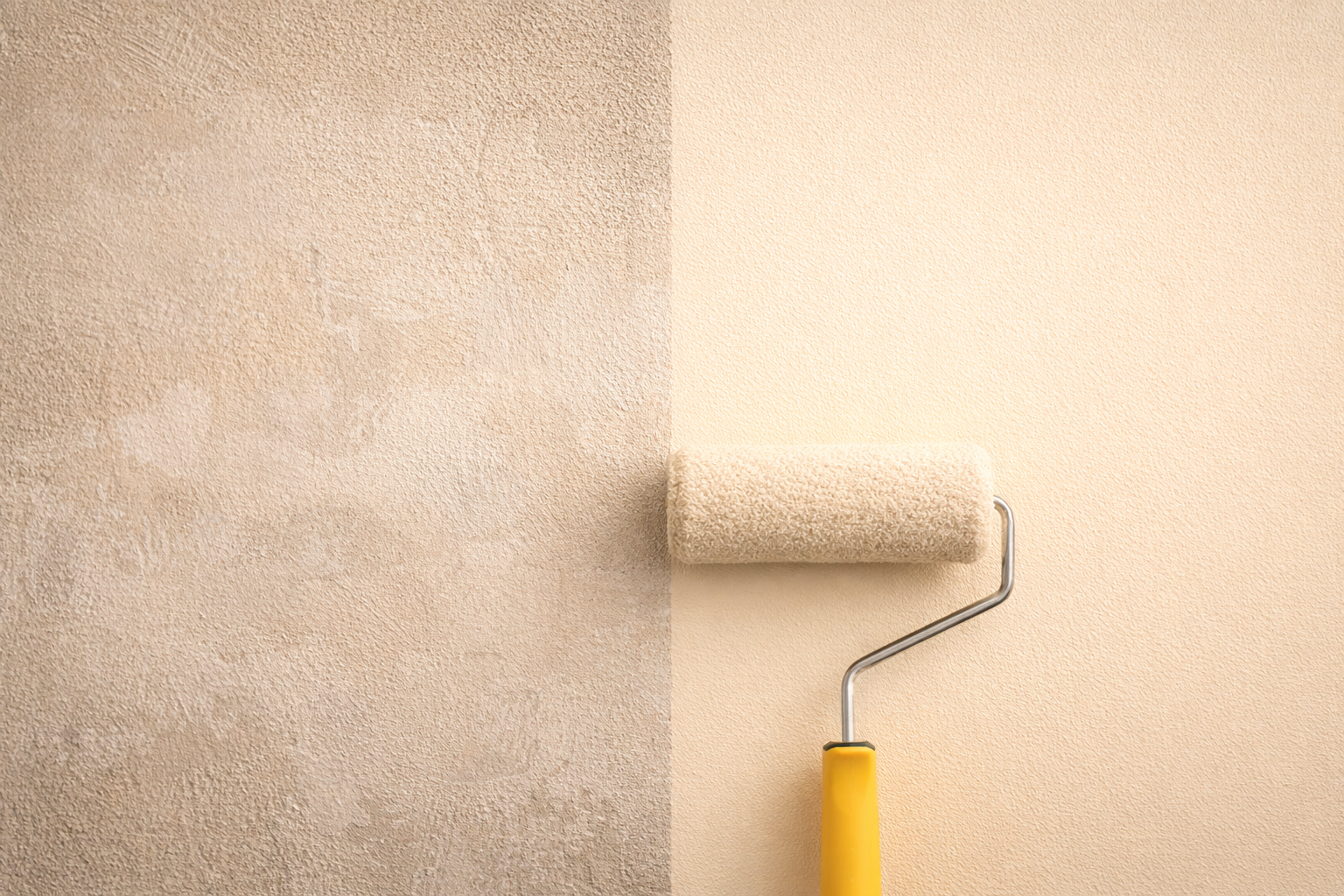 Smooth plastered wall surface ready for painting — POP punning Bangalore