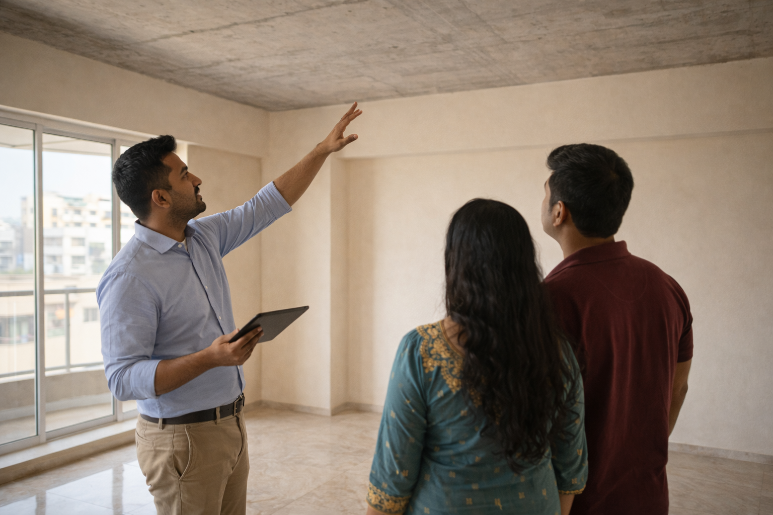 Elysian team conducting free site visit consultation in Bangalore home